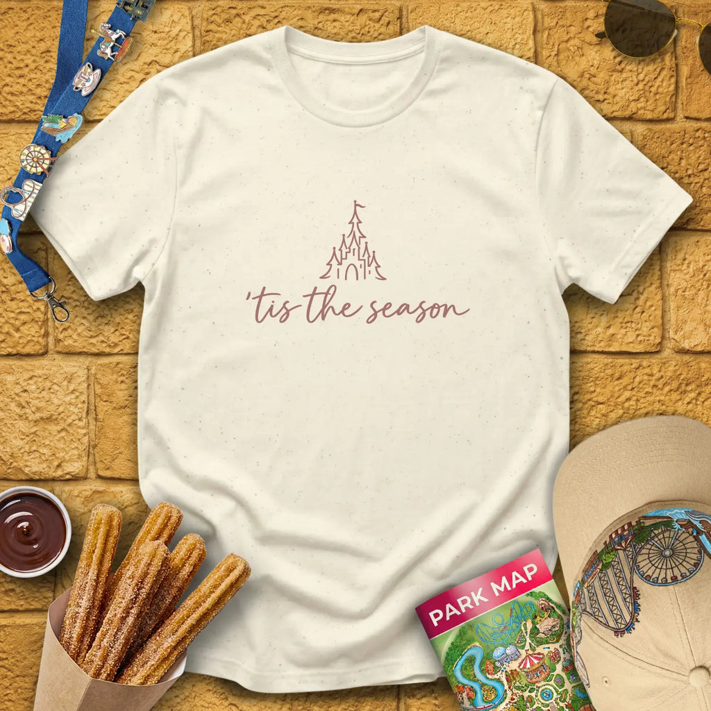 'Tis The Season [Sleek] T-Shirt for Theme Park Fans (Natural)