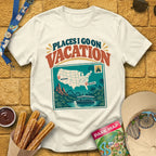 Vacation Places [Vintage] T-Shirt for Theme Park Fans (Natural)