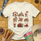 Xmas Park Day [RusticGrid] T-Shirt for Theme Park Fans (Natural)