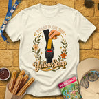 Yellow Strap [BohoOval] T-Shirt for Theme Park Fans (Natural)