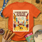 Leaving Hurts & Fireworks 2 [70sPoster] T-Shirt