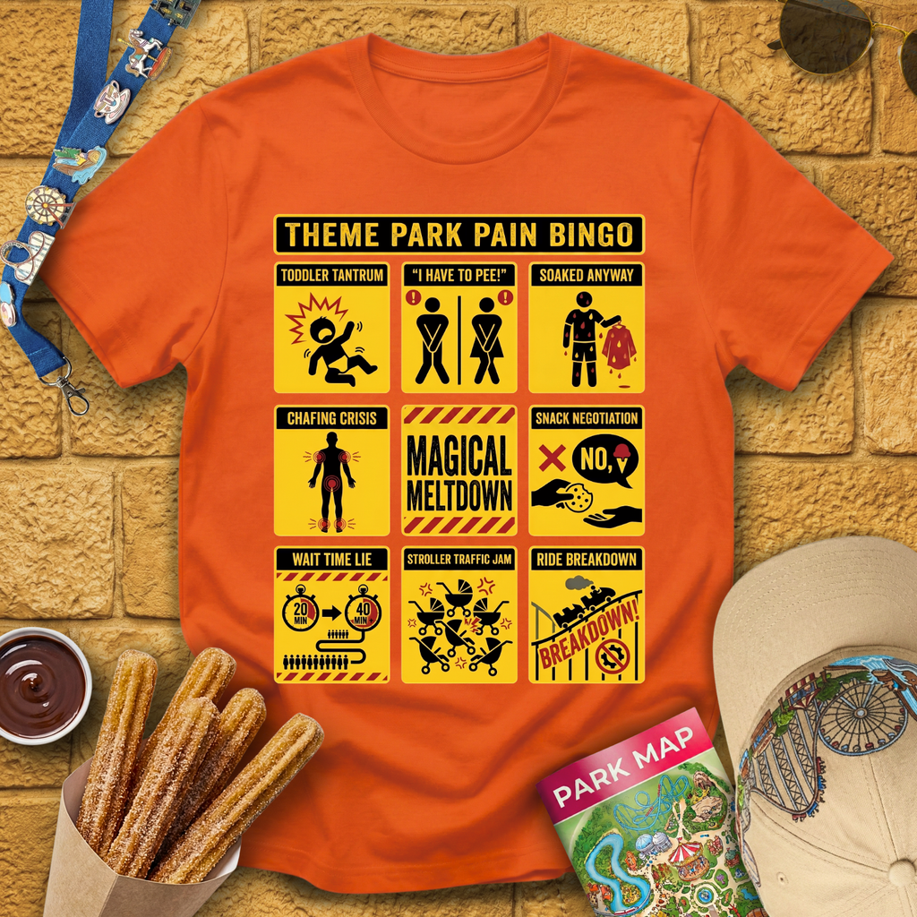 Theme Park Bingo [Warning] T-Shirt