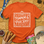 Pumpkins & Pixie Dust [Victorian] T-Shirt for Theme Park Fans (Orange)