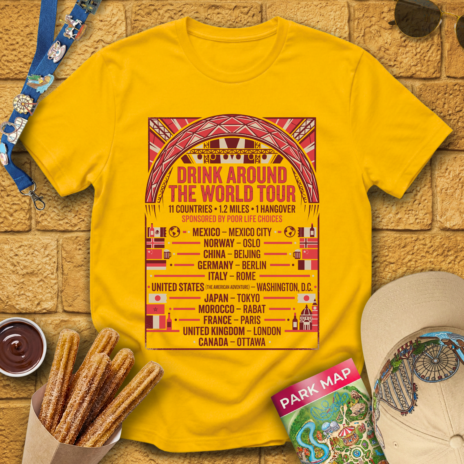 Drinking Around The World [Tour] T-Shirt