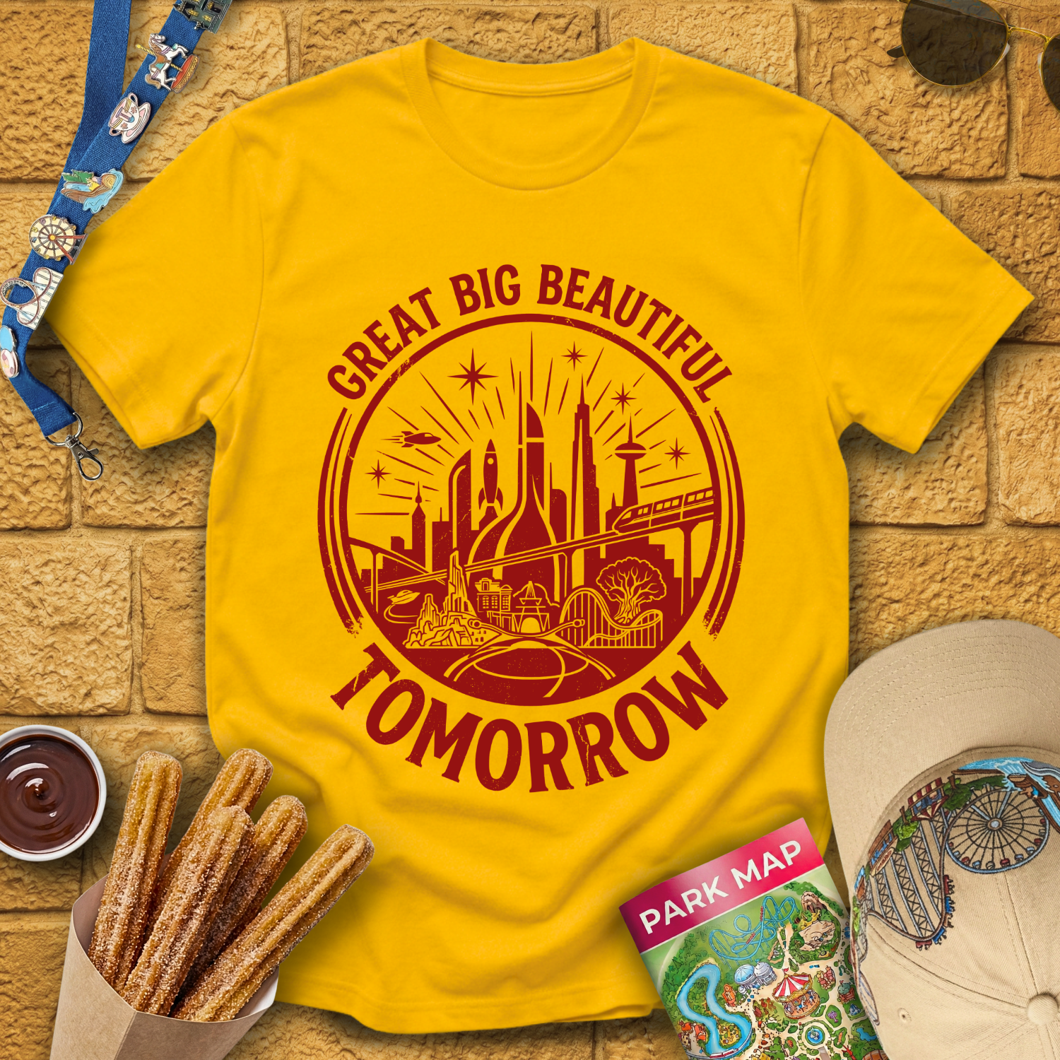 Big Beautiful Tomorrow [CircleRetroBrush] T-Shirt