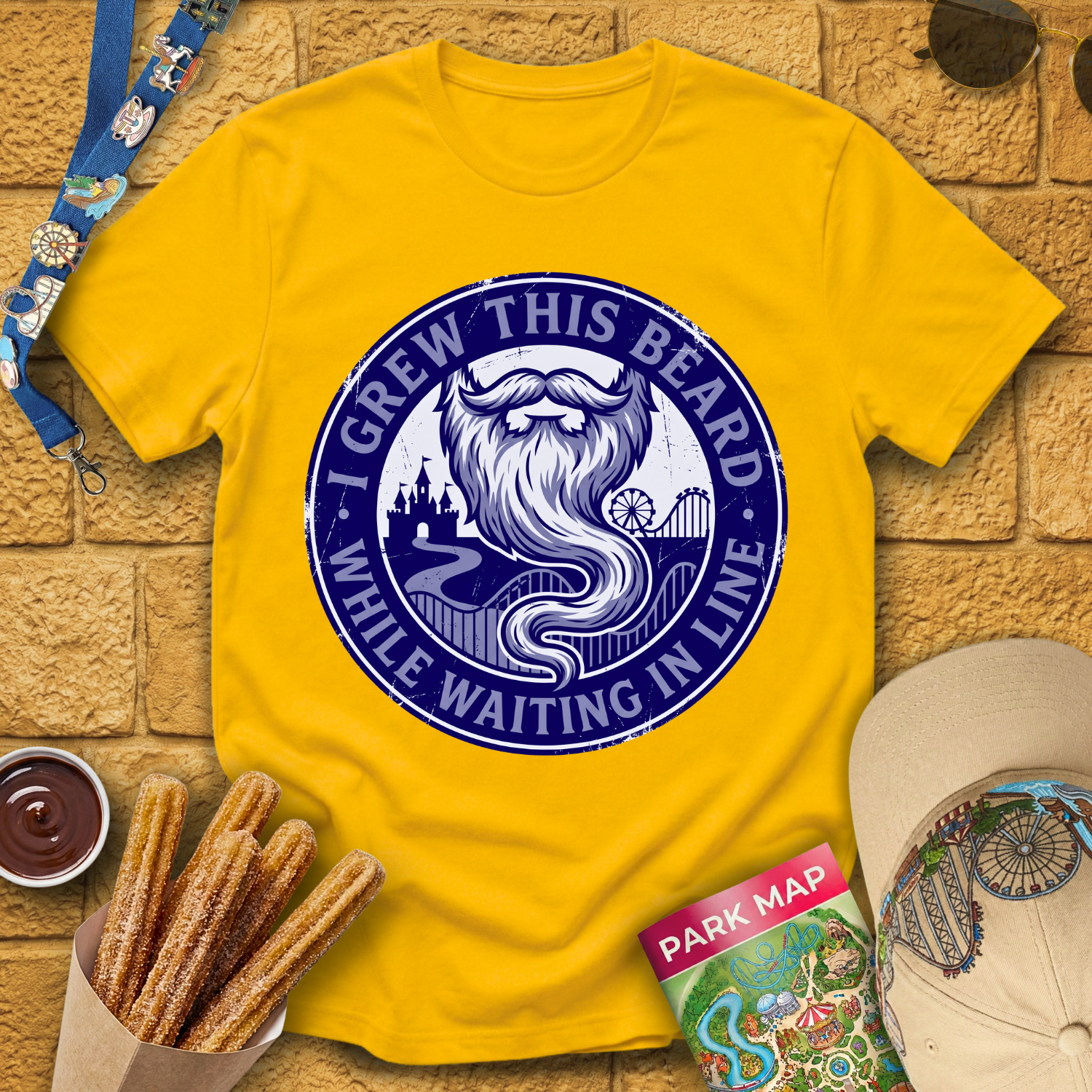 I Grew This Beard [Badge] T-Shirt
