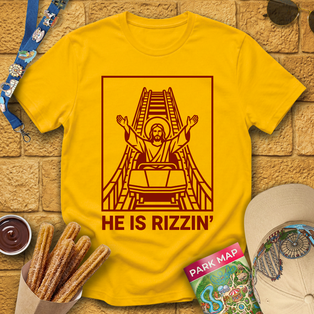 He Is Rizzin' [LineArt] T-Shirt