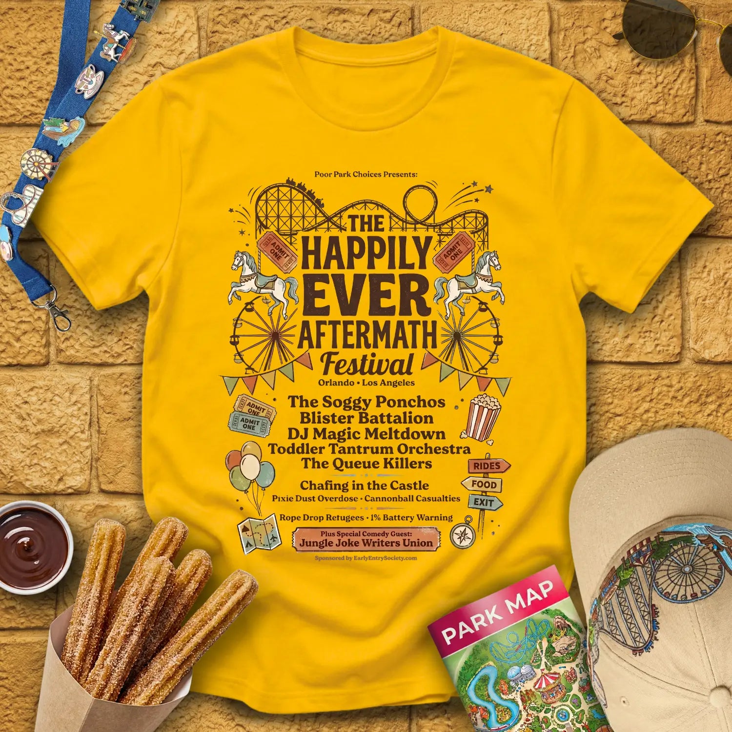 Aftermath Festival [Retro] T-Shirt for Theme Park Fans (Daisy)