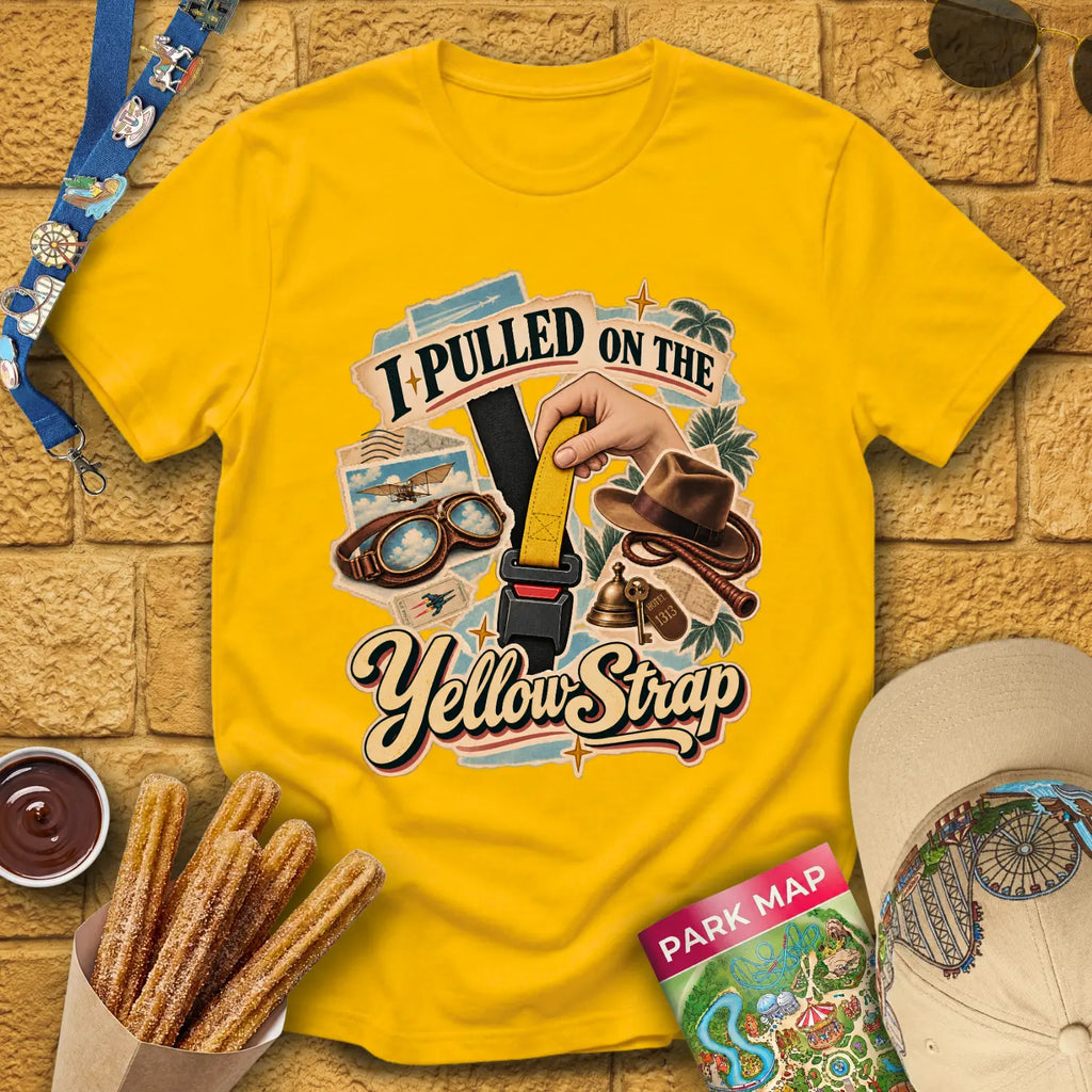 Yellow Strap [Vox] T-Shirt for Theme Park Fans (Daisy)