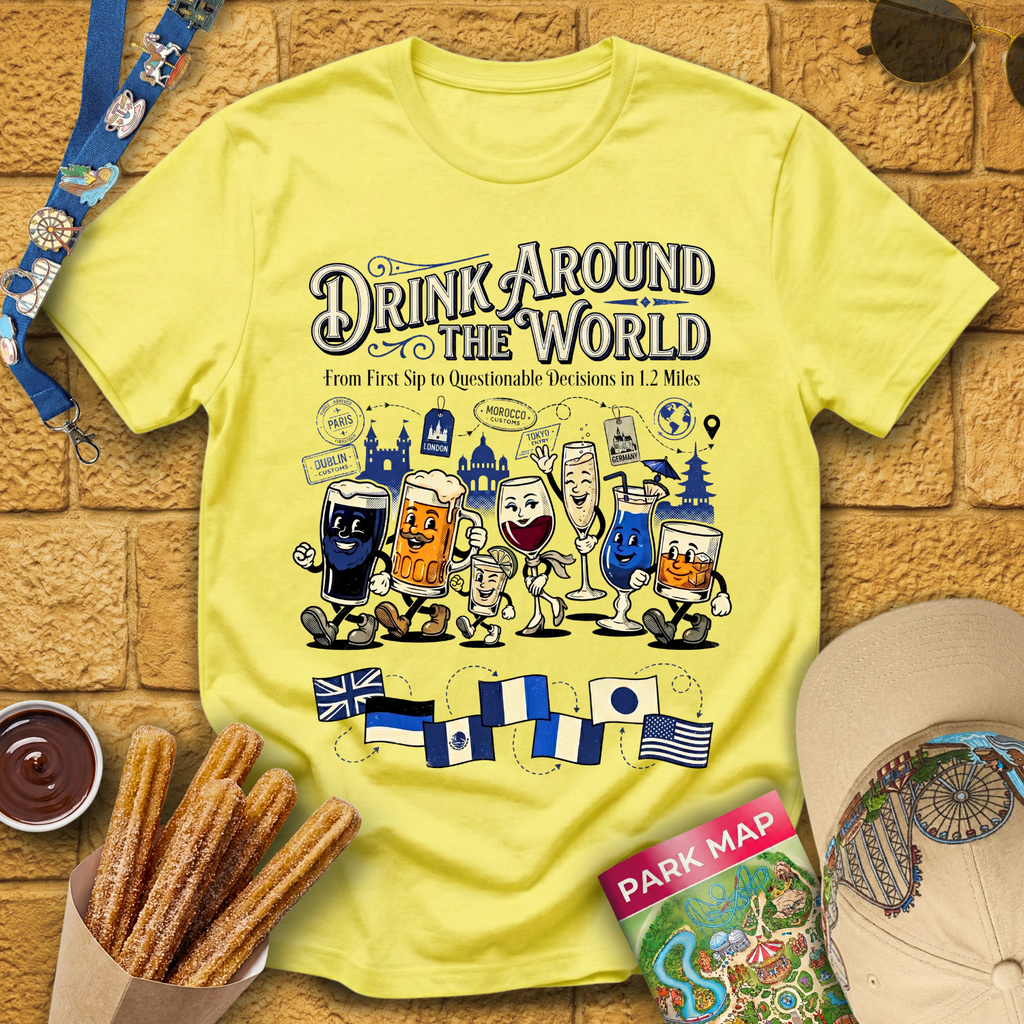 Drinking Around The World [Cartoon] T-Shirt
