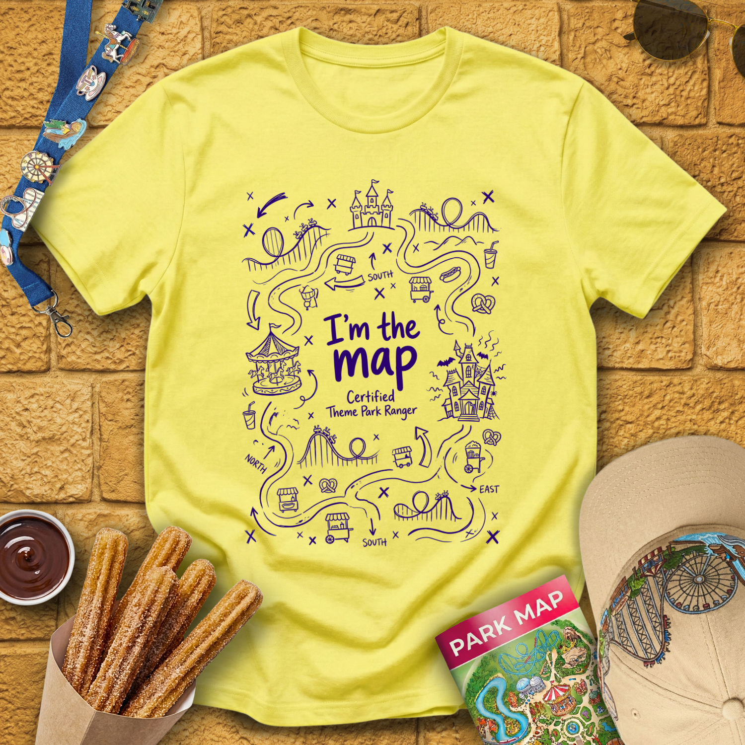I'm The Map [Doodle] T-Shirt