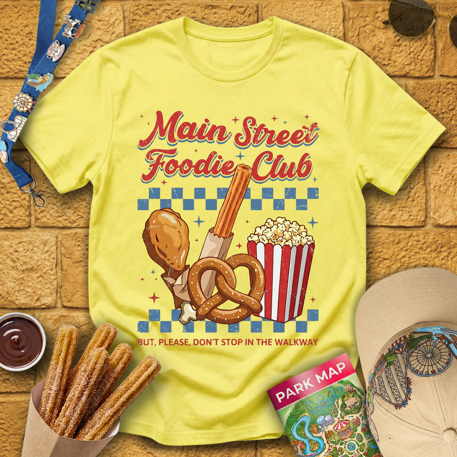Main Street Foodie [Distressed] T-Shirt