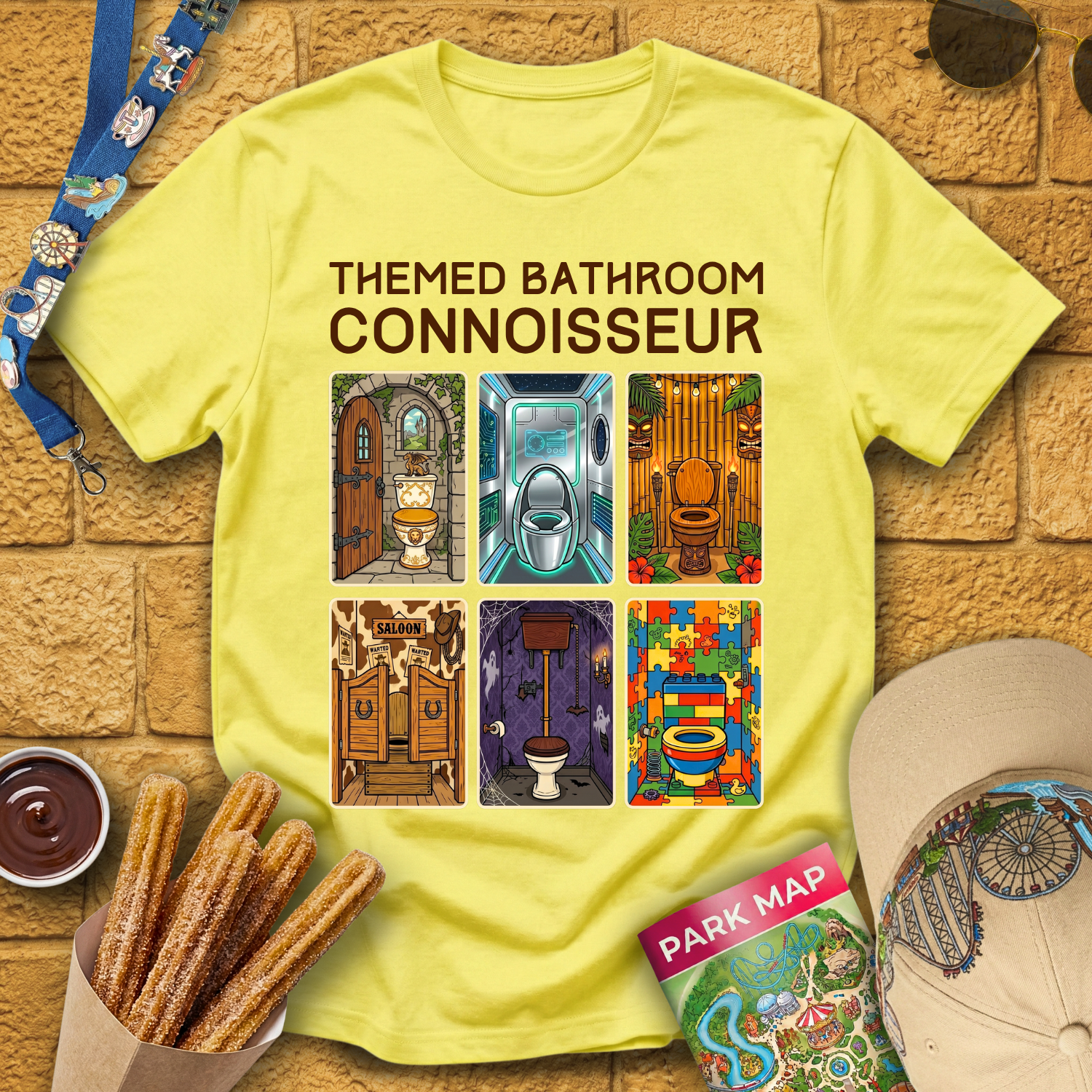 Themed Bathroom Connoisseur [MidCen] T-Shirt