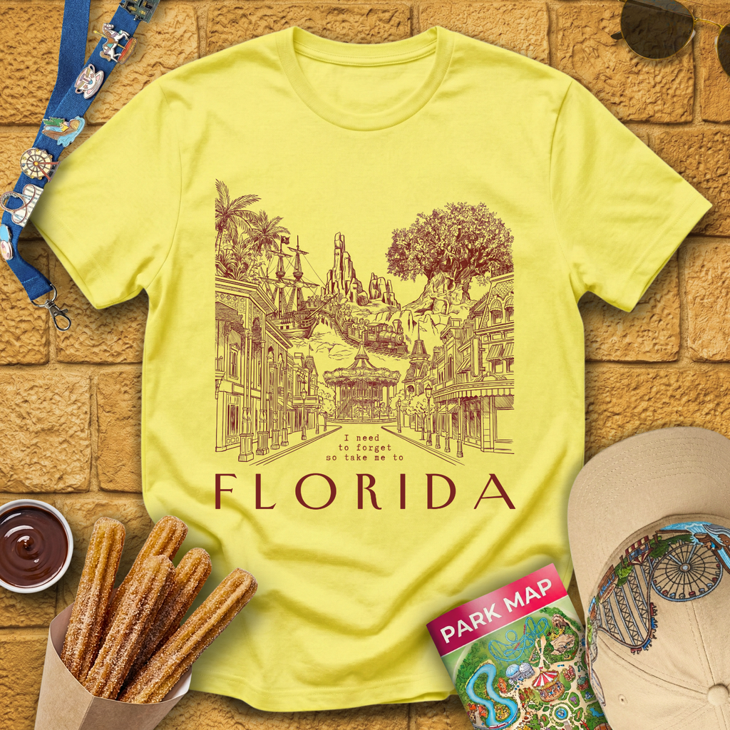 Take Me To Florida [LineArt] T-Shirt