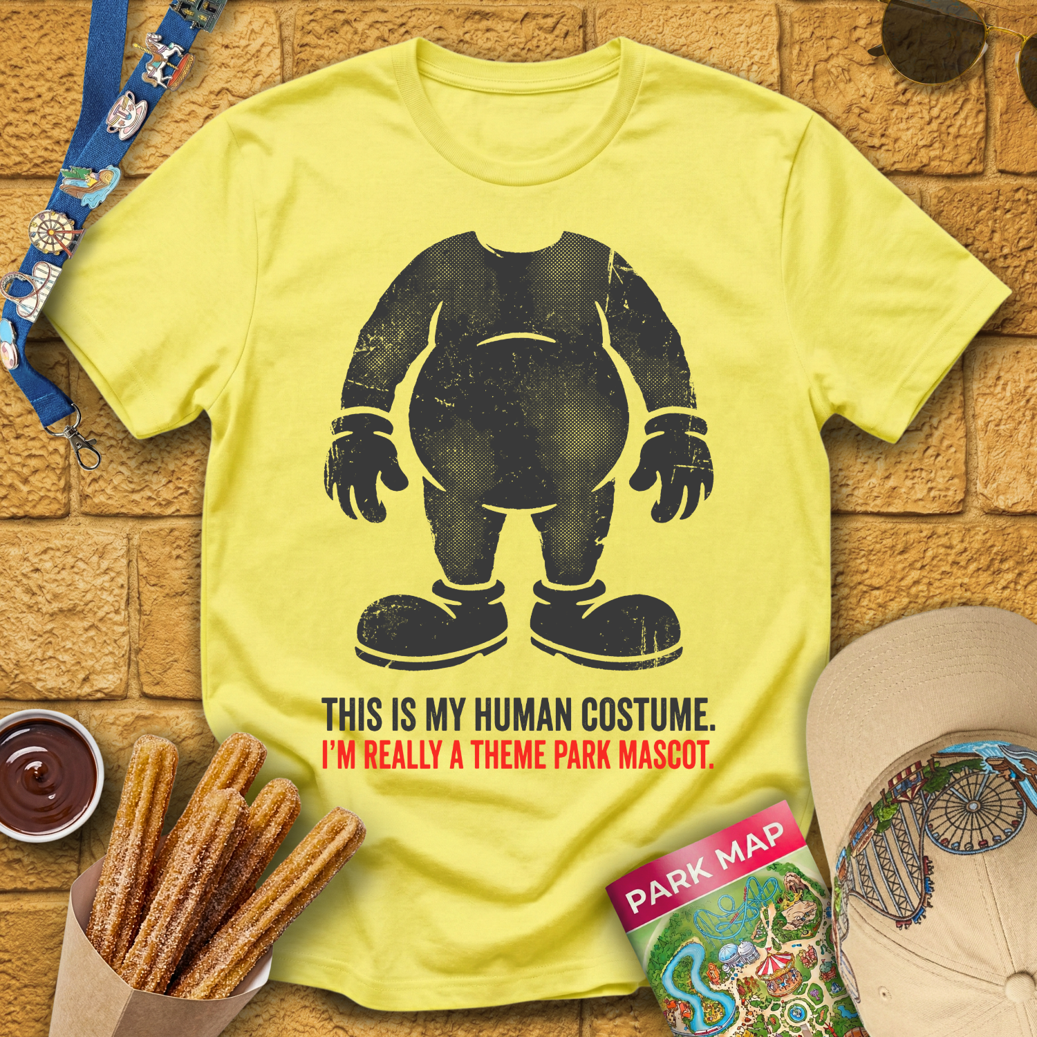 Theme Park Mascot [Bold] T-Shirt