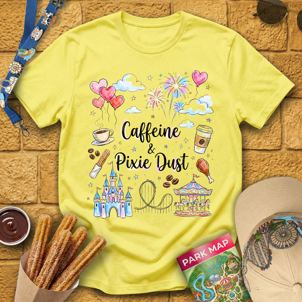 Caffeine & Pixie Dust [Watercolor] T-Shirt