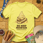 Big Whip Mountain [Retro] T-Shirt for Theme Park Fans (Cornsilk)
