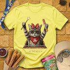 Cat In Me [Etched] T-Shirt for Theme Park Fans (Cornsilk)