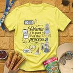 Drama Process [Artsy] T-Shirt for Theme Park Fans (Cornsilk)