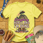Everything Hurts [RetroBold] T-Shirt for Theme Park Fans (Cornsilk)