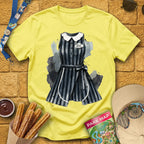 Ghost Hostess Dress [Artsy] T-Shirt for Theme Park Fans (Cornsilk)