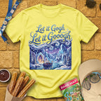 Let It Gogh [Artsy1] T-Shirt for Theme Park Fans (Cornsilk)