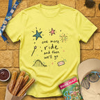 One More Ride [Doodle] T-Shirt for Theme Park Fans (Cornsilk)