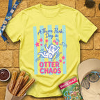 Otter Chaos [Cutesy] T-Shirt for Theme Park Fans (Cornsilk)