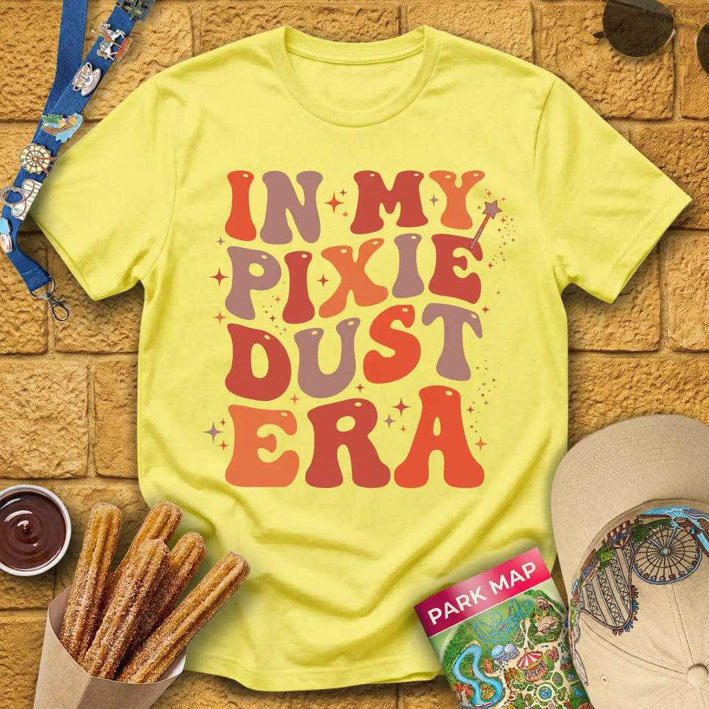 Pixie Dust Era [Bold70s] T-Shirt for Theme Park Fans (Cornsilk)