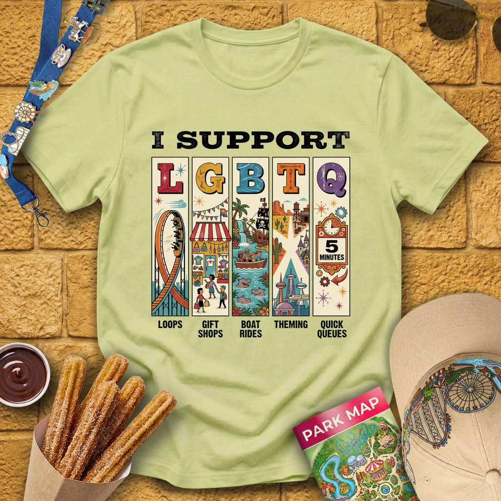 I Support LGBTQ [MidCen] T-Shirt
