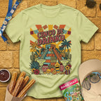 Cinco De Drinko [RetroPoster] T-Shirt for Theme Park Fans (Pistachio)
