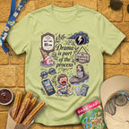 Drama Process [ArtComic] T-Shirt for Theme Park Fans (Pistachio)