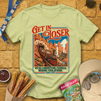 Get In Loser Mine Train [Poster] T-Shirt for Theme Park Fans (Pistachio)