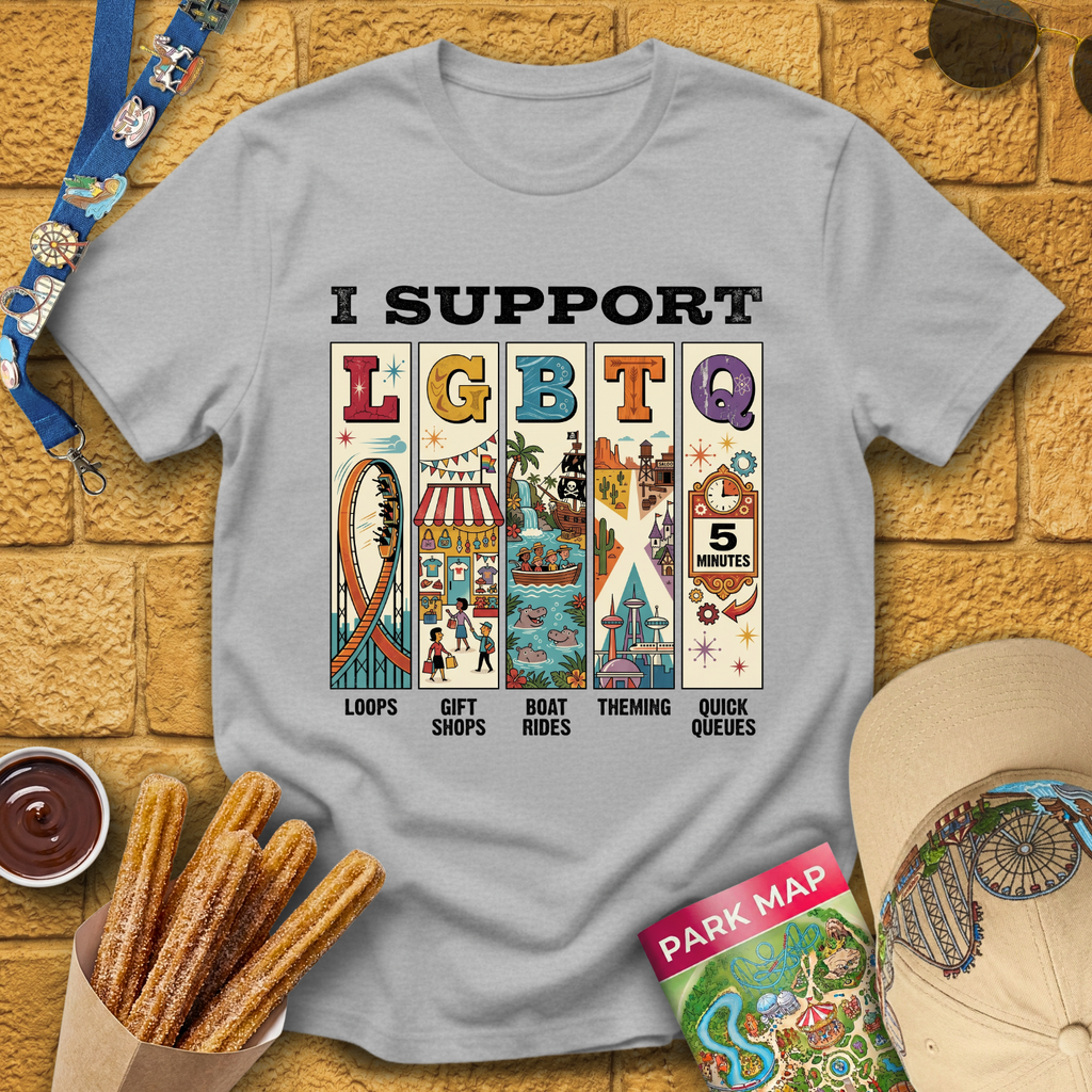 I Support LGBTQ [MidCen] T-Shirt