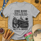 Fix Your Problems [MidCen] T-Shirt for Theme Park Fans (Sport Grey)