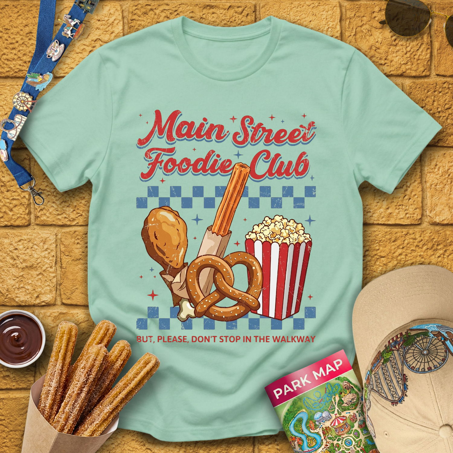 Main Street Foodie [Distressed] T-Shirt