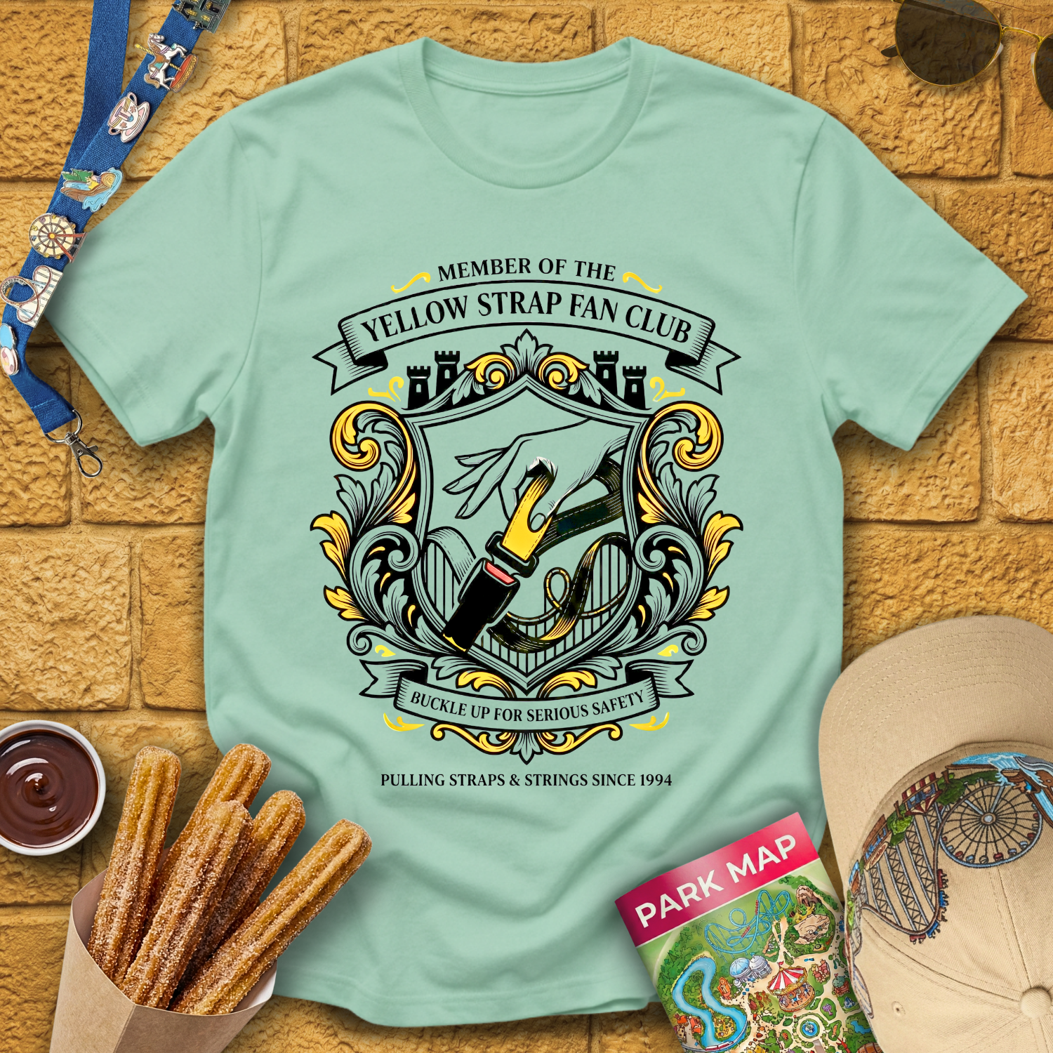 Yellow Strap Fan Club [Luxury] T-Shirt