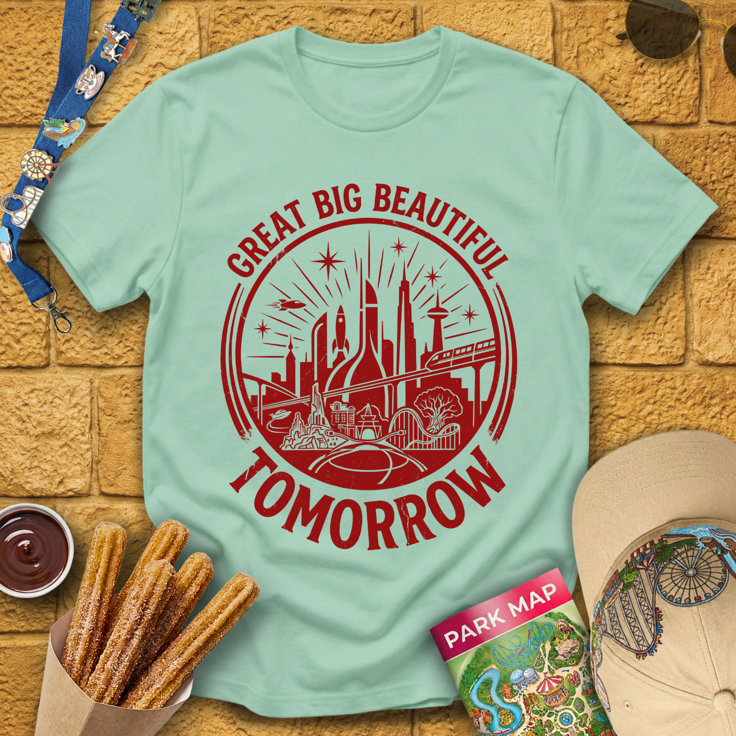 Big Beautiful Tomorrow [CircleRetroBrush] T-Shirt