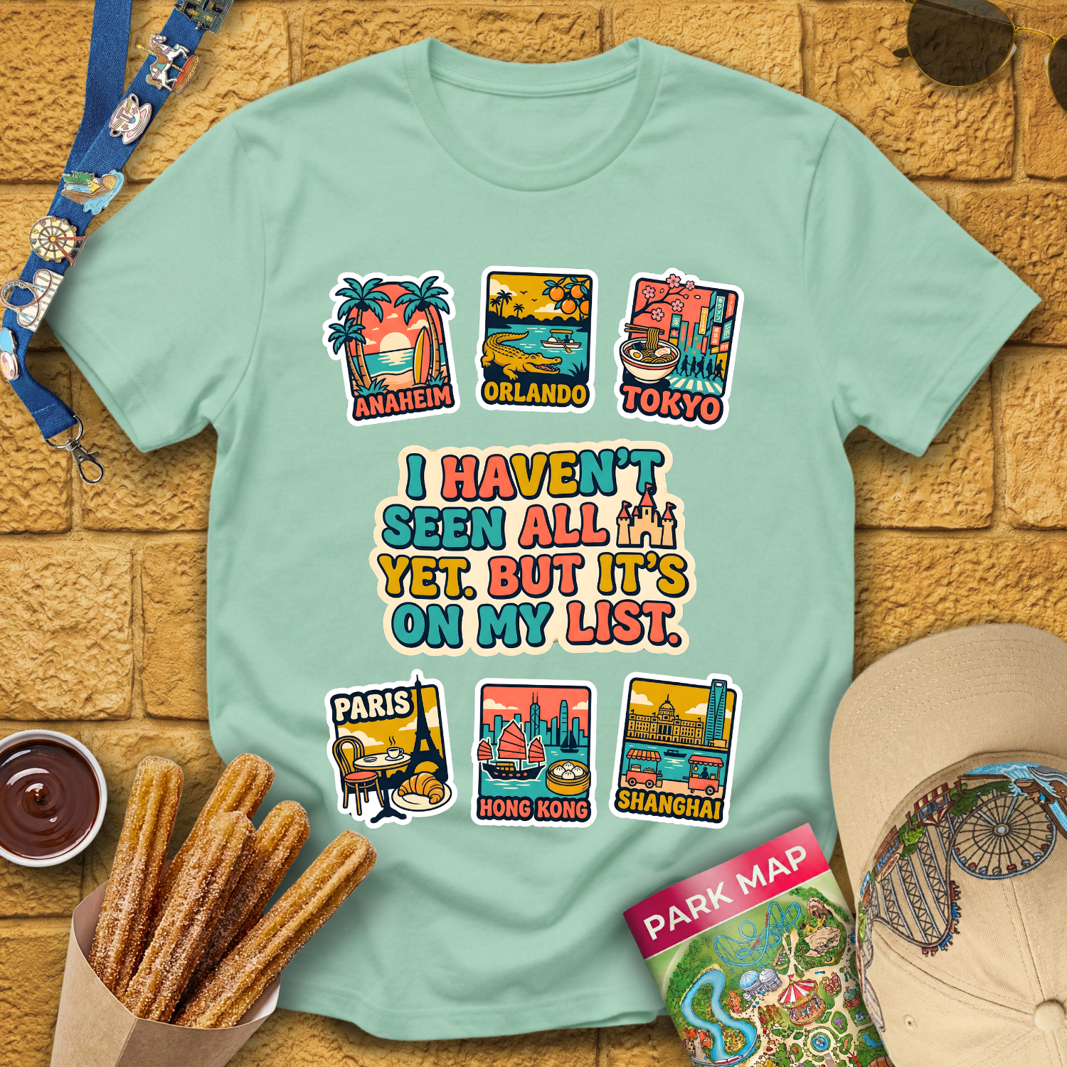 Castles On My List [70s] T-Shirt
