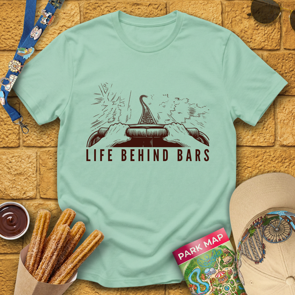 Life Behind Bars [Woodcut] T-Shirt