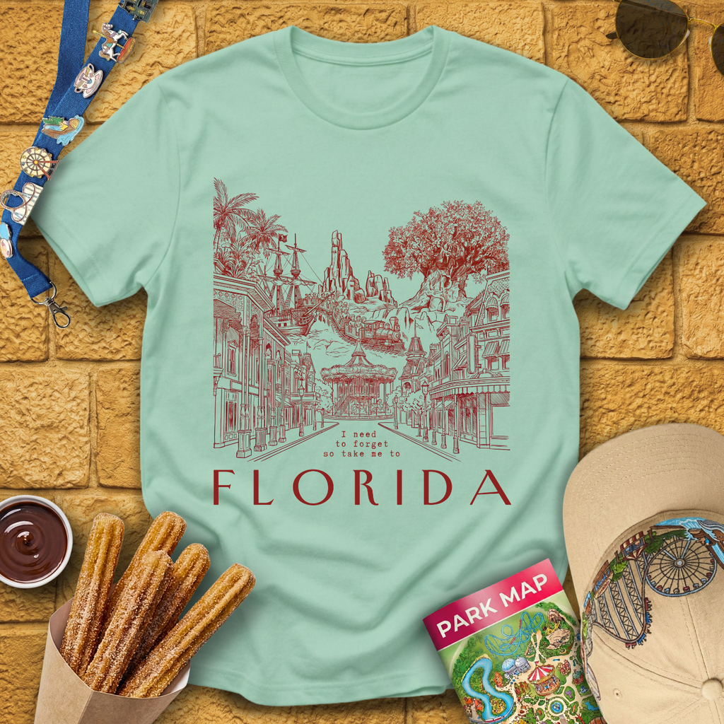 Take Me To Florida [LineArt] T-Shirt