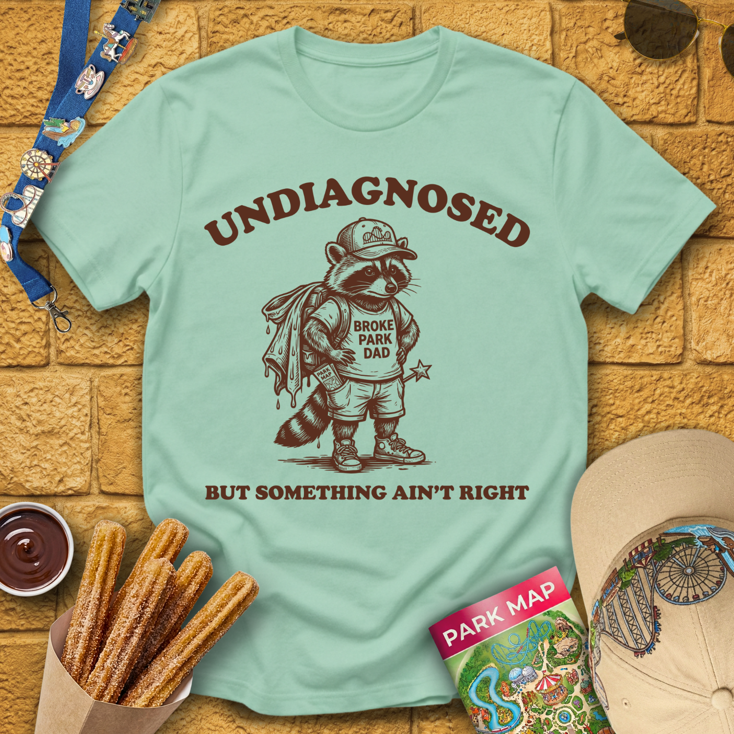 Undiagnosed Dad [Woodcut] T-Shirt