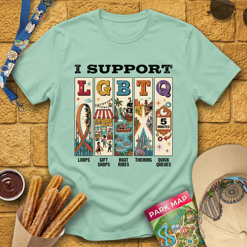 I Support LGBTQ [MidCen] T-Shirt