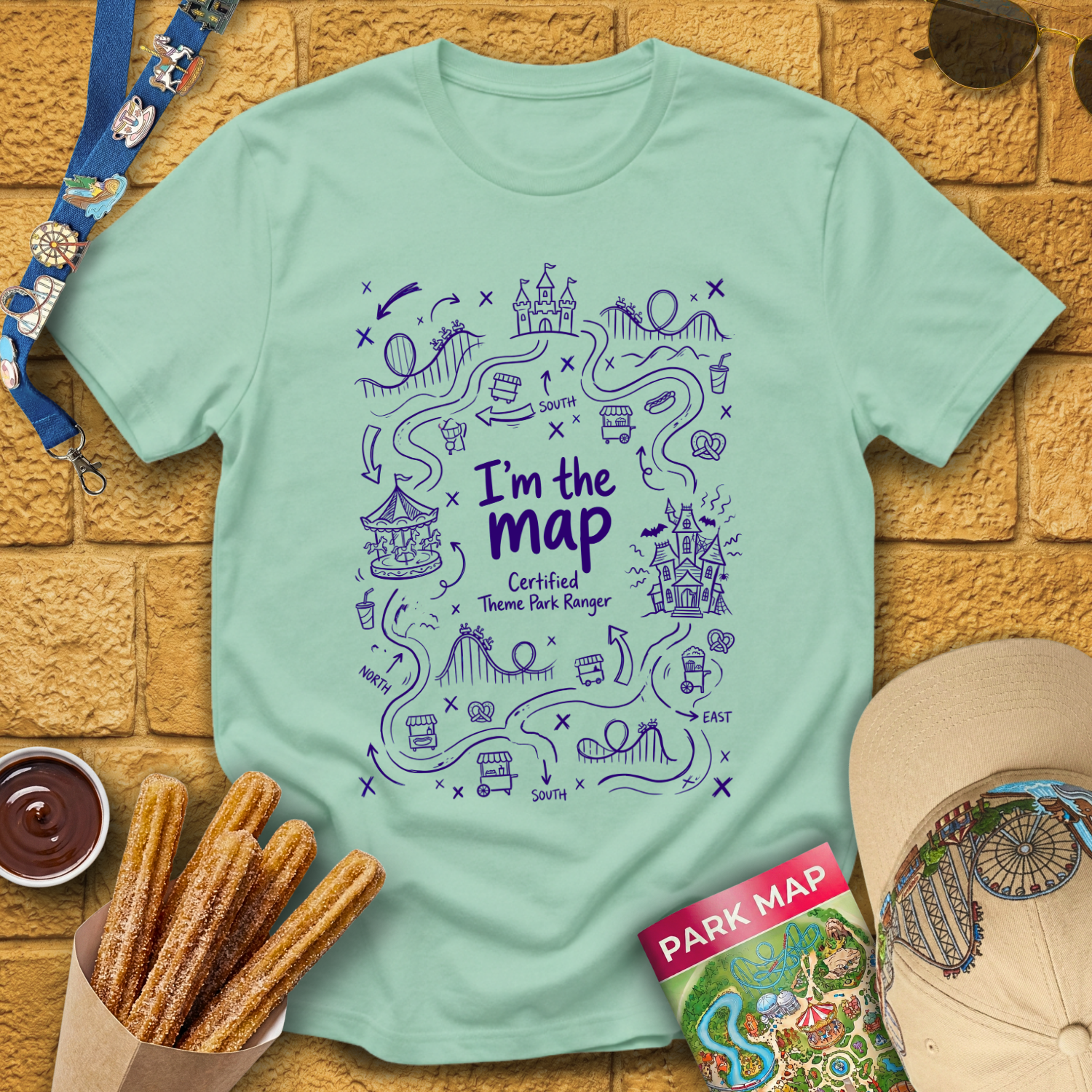 I'm The Map [Doodle] T-Shirt