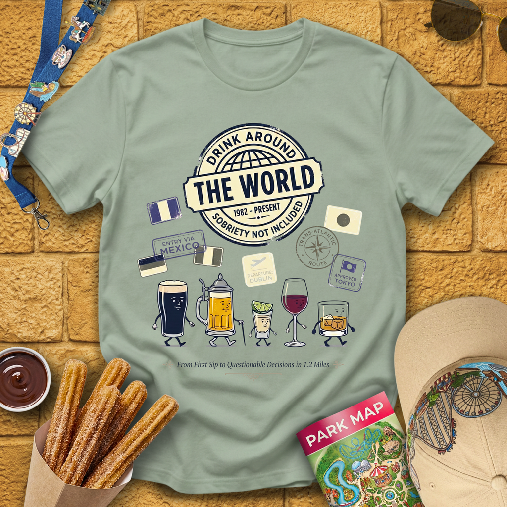Drinking Around The World [Illu] T-Shirt
