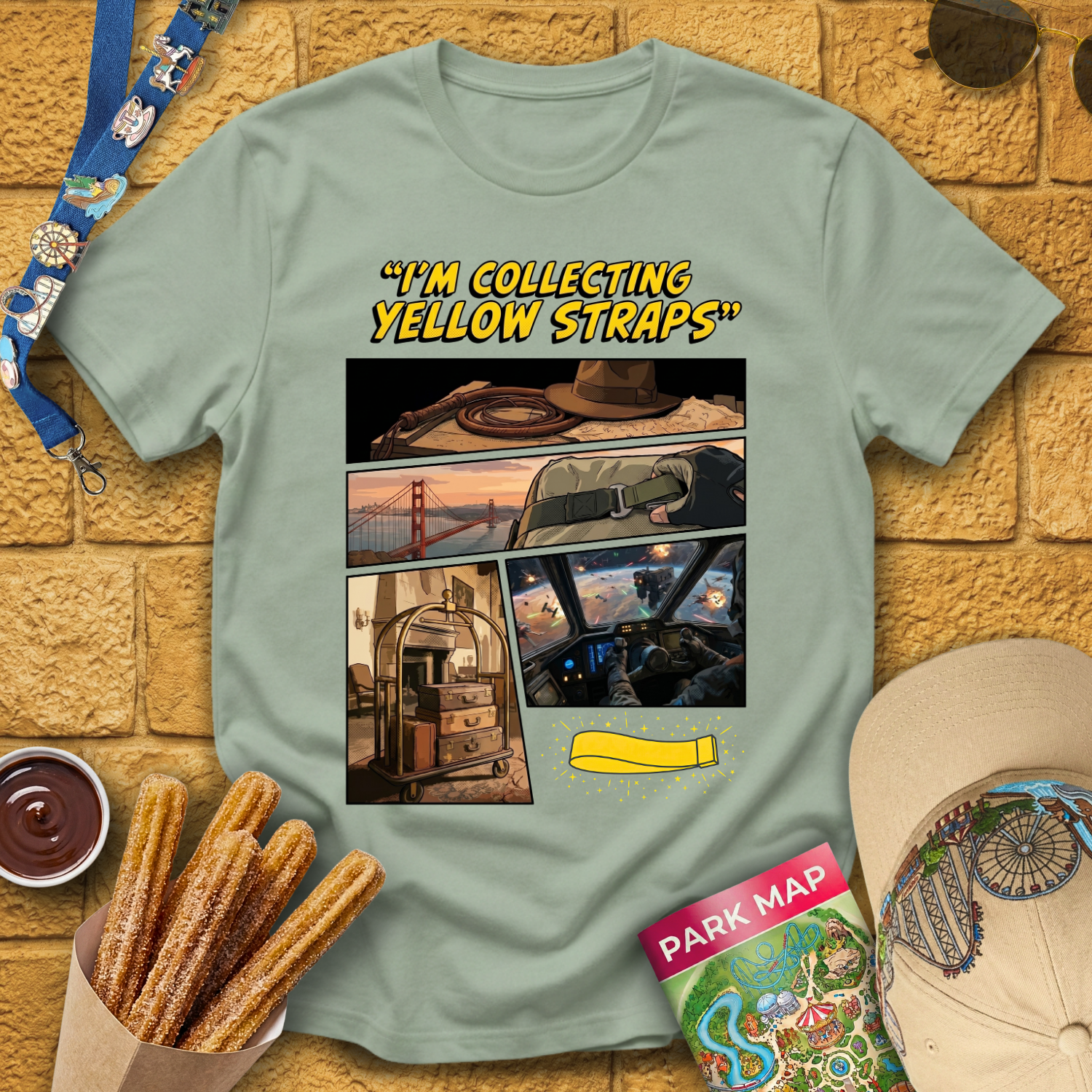 Collecting Yellow Straps [Comic] T-Shirt