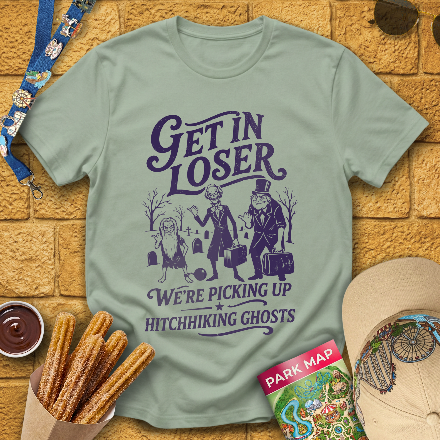 Get In Loser Ghosts [Retro] T-Shirt