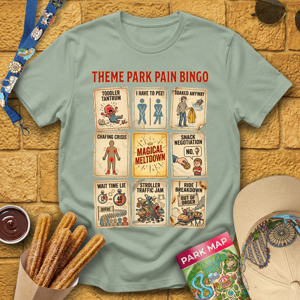 Theme Park Bingo [Vintage] T-Shirt
