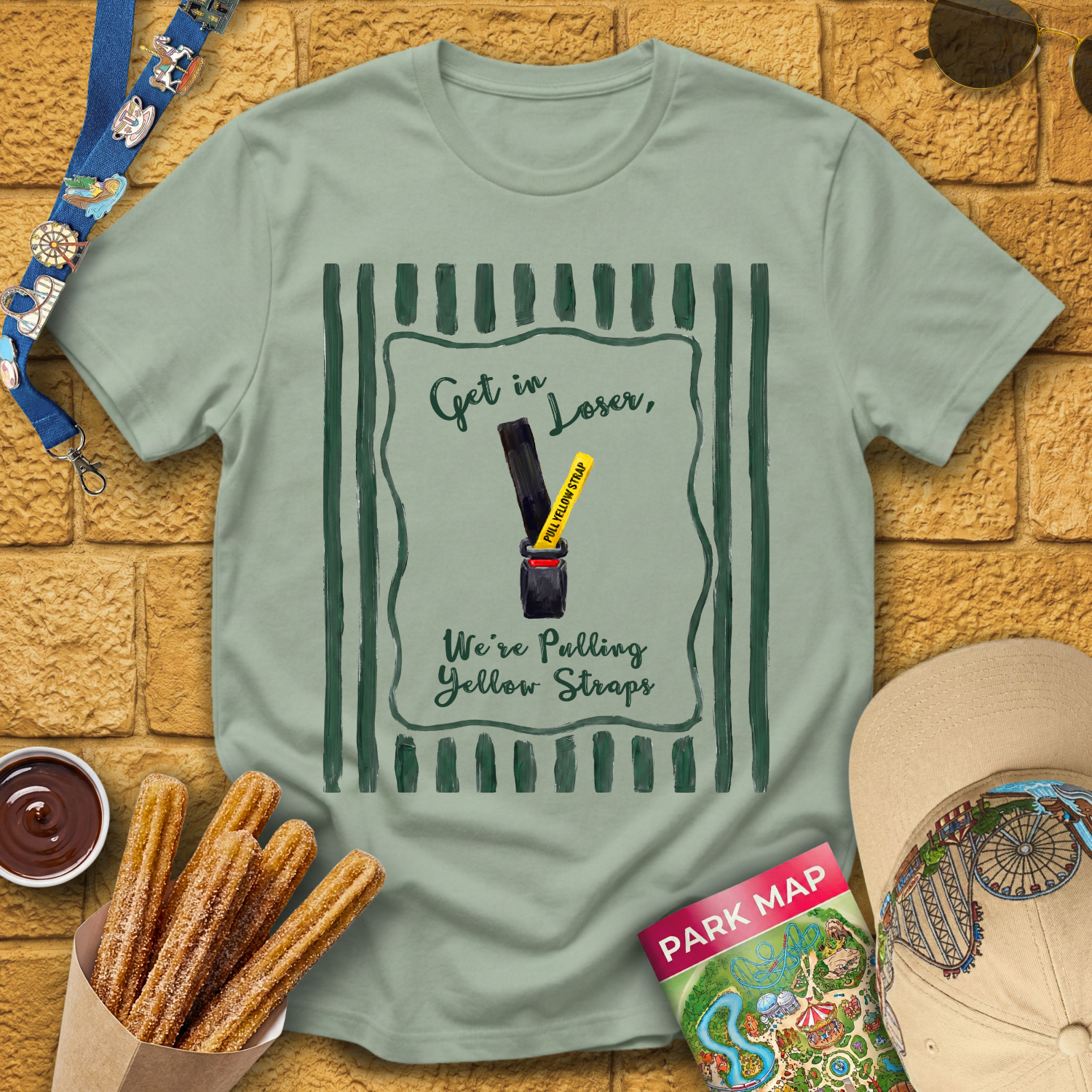 Get In Loser Yellow Strap [Brushed] T-Shirt