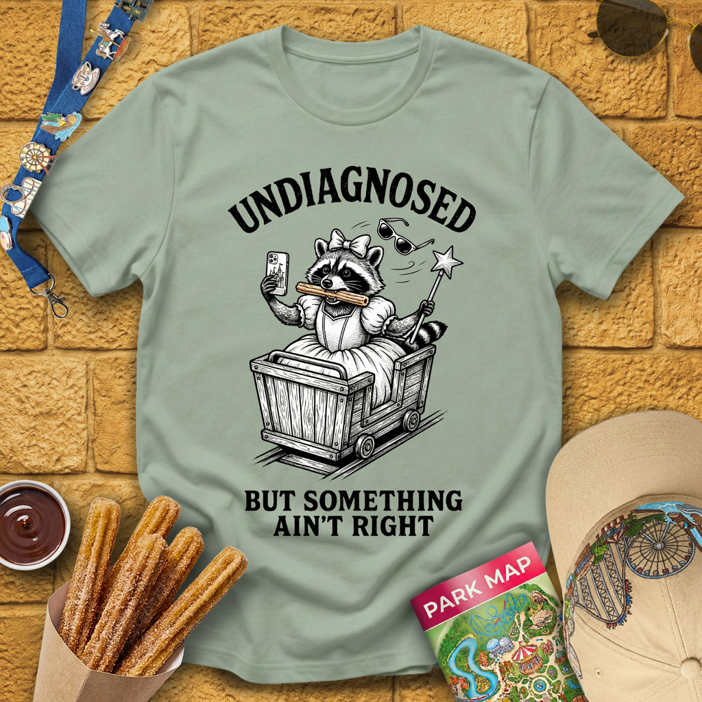 Undiagnosed on Coaster [Woodcut] T-Shirt